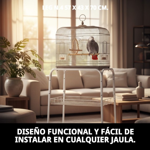 Jaula Desmontable Malawi con Pies - 57x43x70 cm