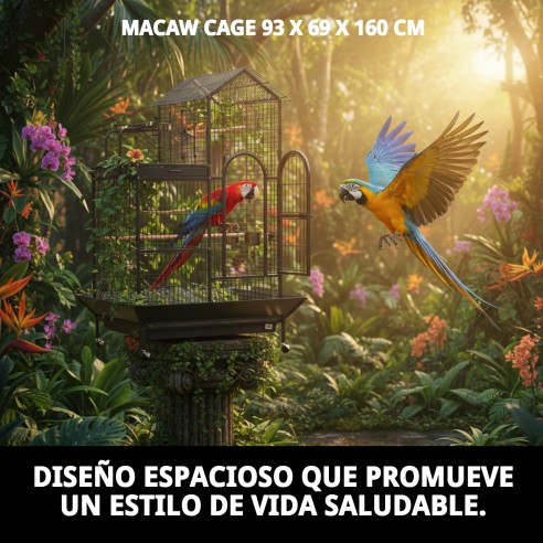 Jaula para Guacamayos 93x69x160 cm - Envío a Domicilio