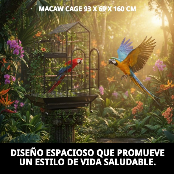 Jaula para Guacamayos 93x69x160 cm - Envío a Domicilio