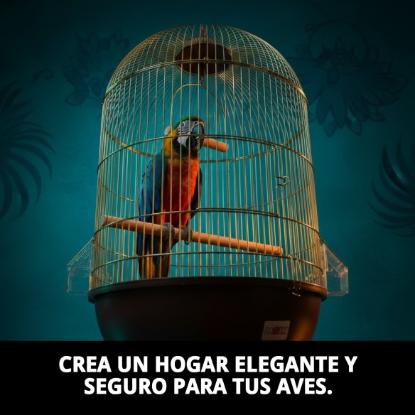 Jaula Jamaica Dorada 70x40 cm - Comodidad y Estilo para Mascotas