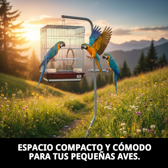Jaula Macao para Pájaros Exóticos - 40x40x54 cm
