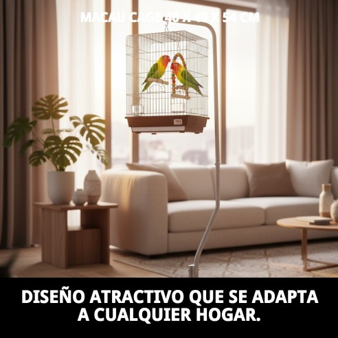 Jaula Macao para Pájaros Exóticos - 40x40x54 cm