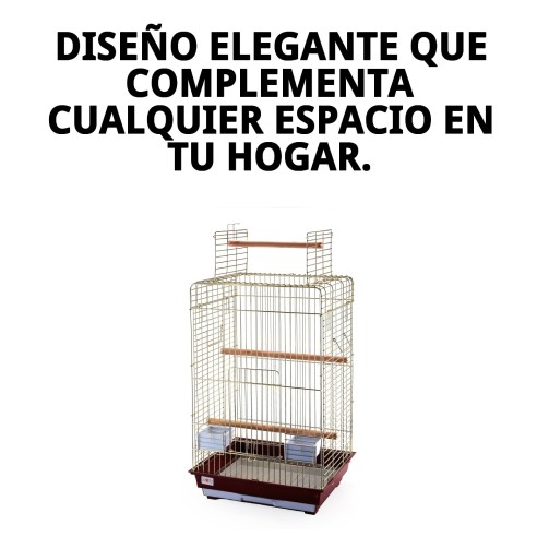 Jaula Malawi Dorada con Apertura - Diseño Elegante y Funcional