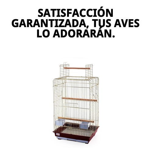 Jaula Malawi Dorada con Apertura - Diseño Elegante y Funcional