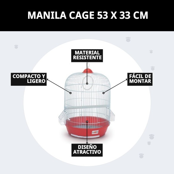 Jaula Manila 53x33 cm: Comodidad y Estilo para tu Mascota
