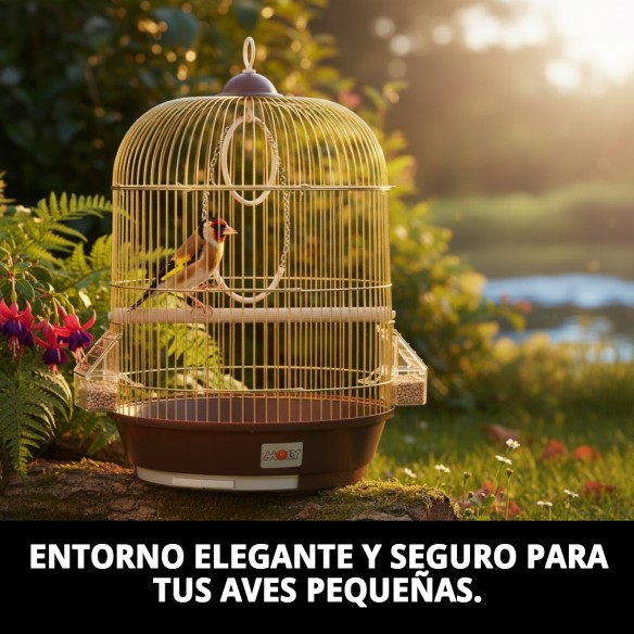 Jaula Manila Dorada 53 x 33 cm - Comodidad y Estilo para Mascotas
