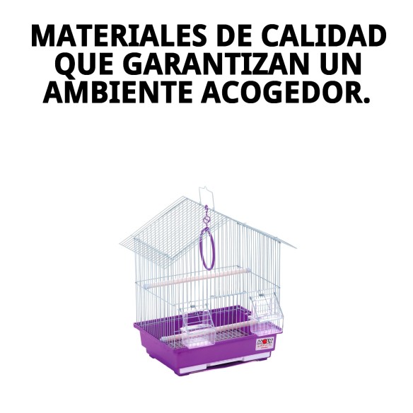 Jaula Plegable Económica para Pájaros 30x23x39 cm