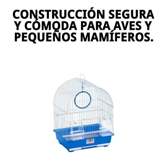 Jaula para pájaros N.3 30x23x39 cm con 8 accesorios incluidos