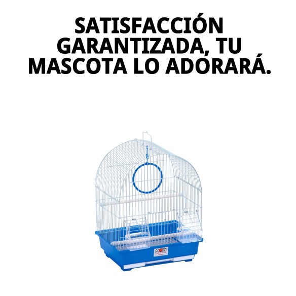 Jaula para pájaros N.3 30x23x39 cm con 8 accesorios incluidos