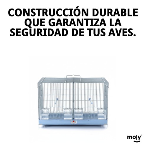 Jaulón de Cría Desmontable 58x32x37 cm para Mascotas