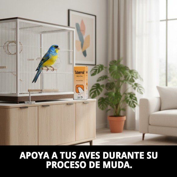 Tabernil Muda 20 ml: Suplemento ideal para aves en muda