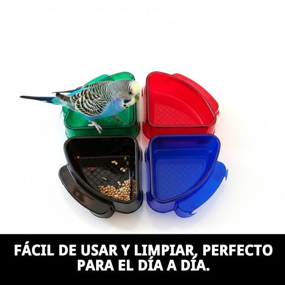 Comedero/Bañera Esquinera 12cm: Práctico y Versátil