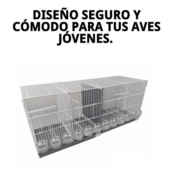 Jaulón de Cría 1 Metro Blanca - Comodidad y Estilo para Mascotas