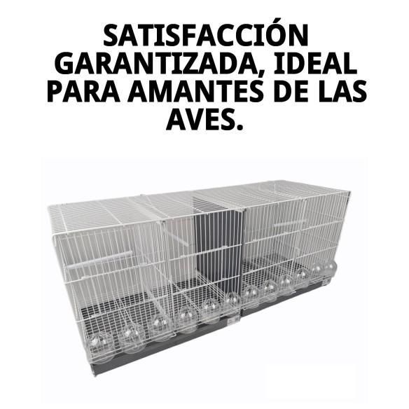 Jaulón de Cría 1 Metro Blanca - Comodidad y Estilo para Mascotas