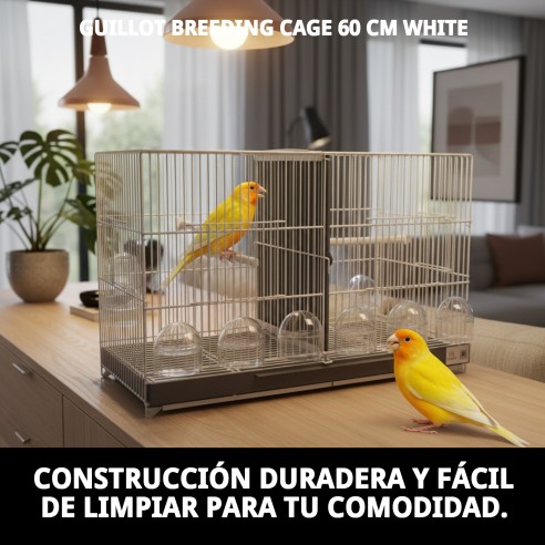 Jaulón de Cría Guillot 60 cm Blanca para tus Mascotas