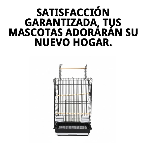 Jaula Malawi Blanca/Negra: Estilo y Comodidad para Mascotas
