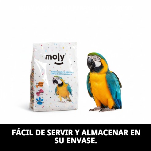 Mezcla Nutritiva para Loros y Cotorras Moly 600g