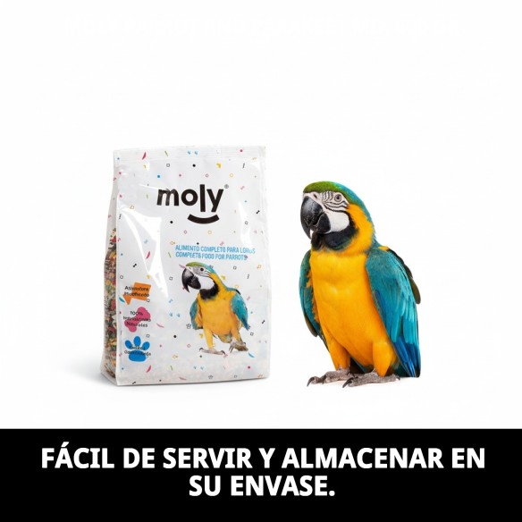 Mezcla Nutritiva para Loros y Cotorras Moly 600g