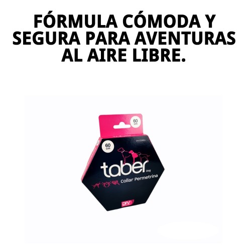 Collar Taber Permetrina 60 cm: Protección Antipulgas Efectiva