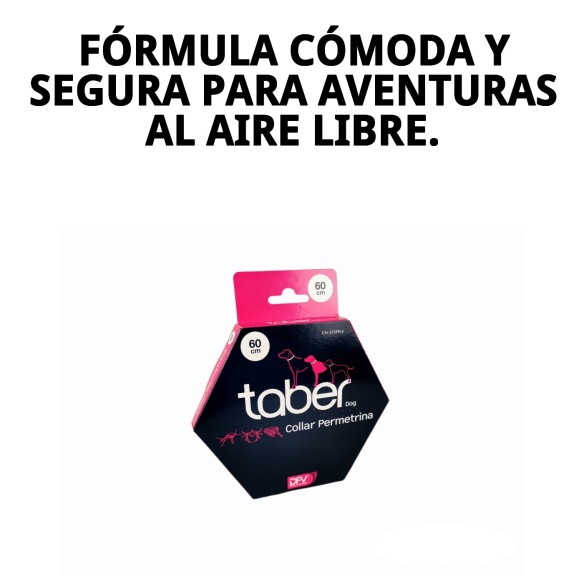 Collar Taber Permetrina 60 cm: Protección Antipulgas Efectiva