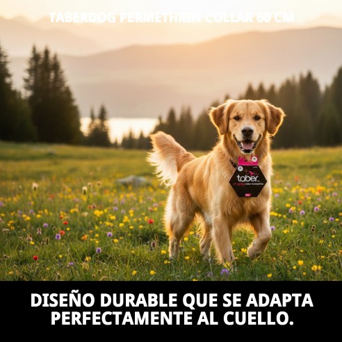 Collar Taber Permetrina 60 cm: Protección Antipulgas Efectiva