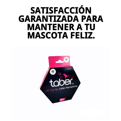 Collar Taber Permetrina 60 cm: Protección Antipulgas Efectiva