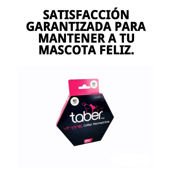 Collar Taber Permetrina 60 cm: Protección Antipulgas Efectiva