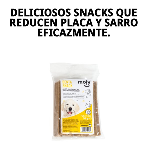 DENTA SNACK MOLY Mediano 7PCS: Delicia y Salud Dental