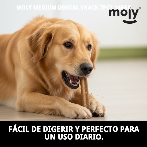 DENTA SNACK MOLY Mediano 7PCS: Delicia y Salud Dental