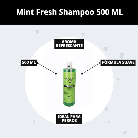 Champú Menta Fresh 500 ML: Protección y frescura para tu perro