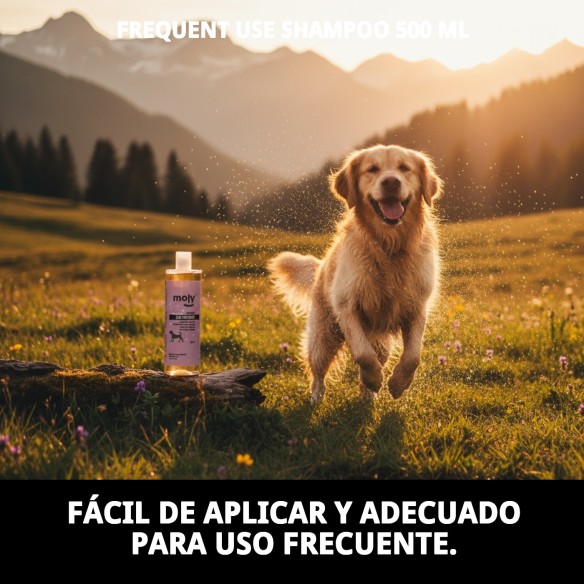 Champú Uso Frecuente 500 ml para Perros - Suave y Efectivo