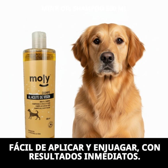 Champú Aceite de Visón 500 ml: Pelo Sedoso y Limpio