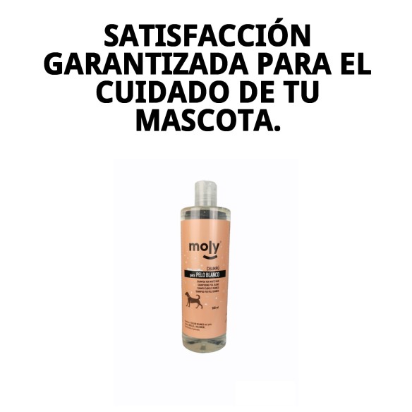 Champú Pelo Blanco 500 ml - Brillo y Volumen para Mascotas