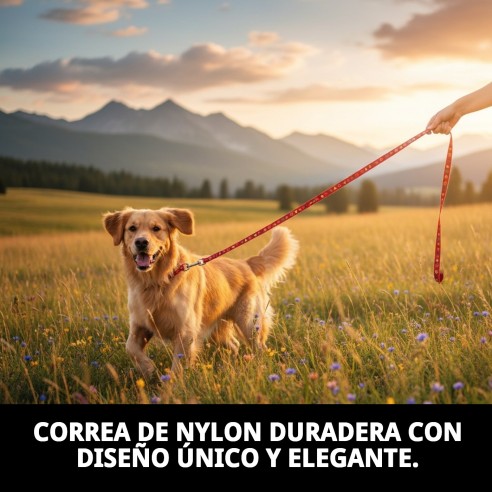 Ramal Nylon Love 120x1cm para Mascotas - Alta Calidad y Estilo