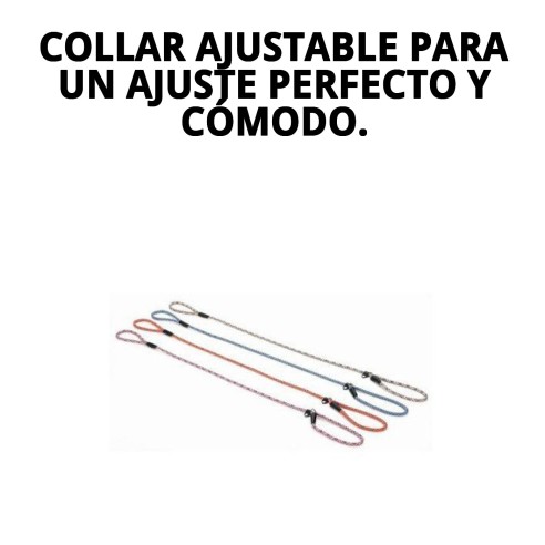 Collar y Ramal Nylon Adiestra 120x0.80cm para Mascotas