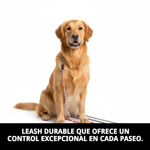 Collar y Ramal de Nylon para Adiestramiento - 120x1.30cm