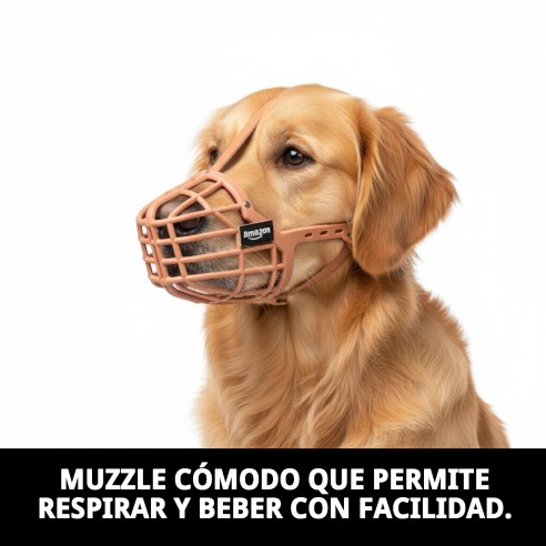 Bozal Cesta Cuero y Plástico N6: Comodidad y Estilo para tu Mascota