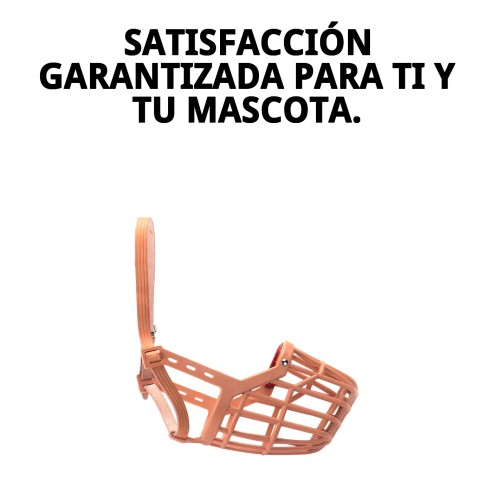 Bozal Cesta Cuero y Plástico N6: Comodidad y Estilo para tu Mascota