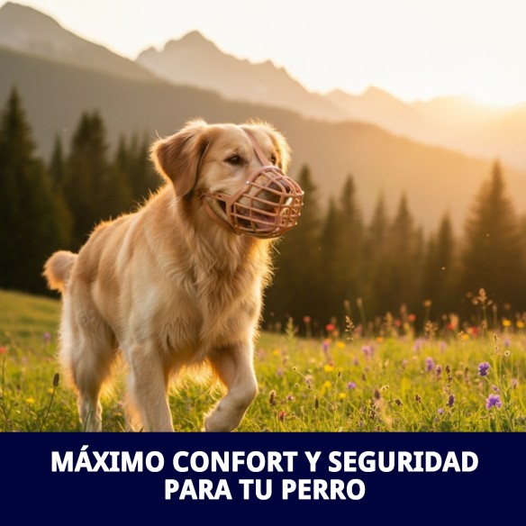 Bozal Cesta Cuero y Plástico N9 para Perros - Comodidad y Estilo