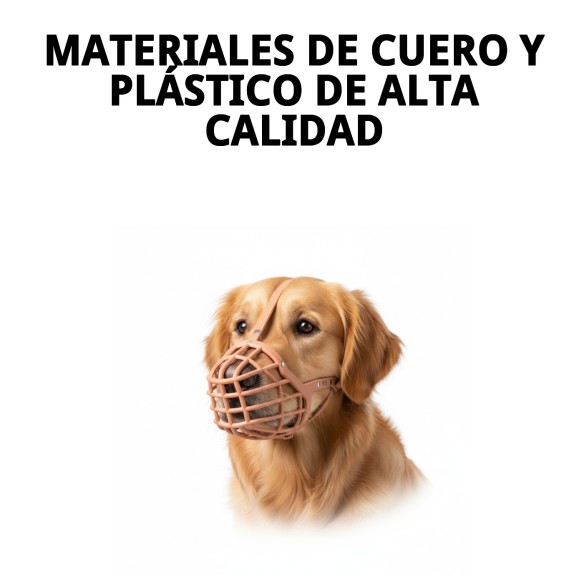 Bozal Cesta Cuero y Plástico N9 para Perros - Comodidad y Estilo
