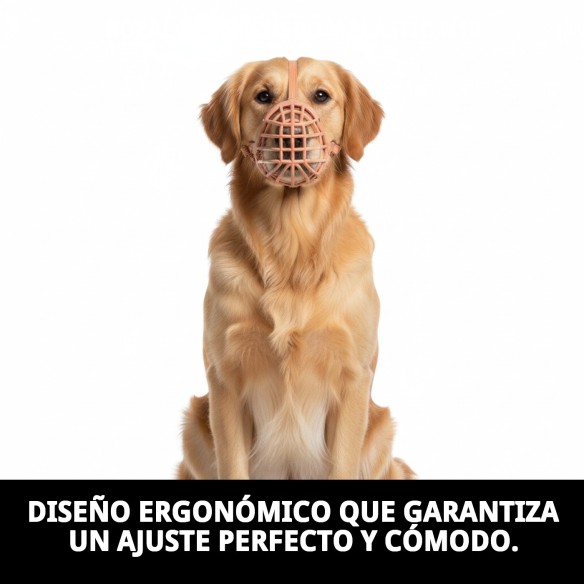 Bozal Cesta de Cuero y Plástico N10 para Mascotas