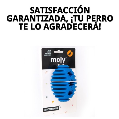 Pelota Rugby de Caucho M - Mordedor Divertido y Duradero