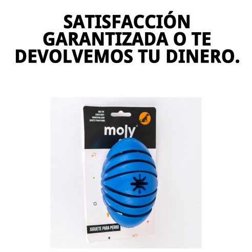 Pelota Rugby de Caucho L - Divertido Mordedor para Mascotas