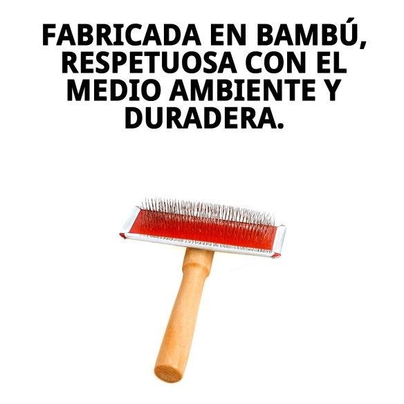 Carda Bambu Mediana para Peluquería de Mascotas