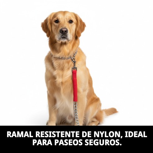 Ramal Cromo E.Nylon 100cm x 3mm para Mascotas