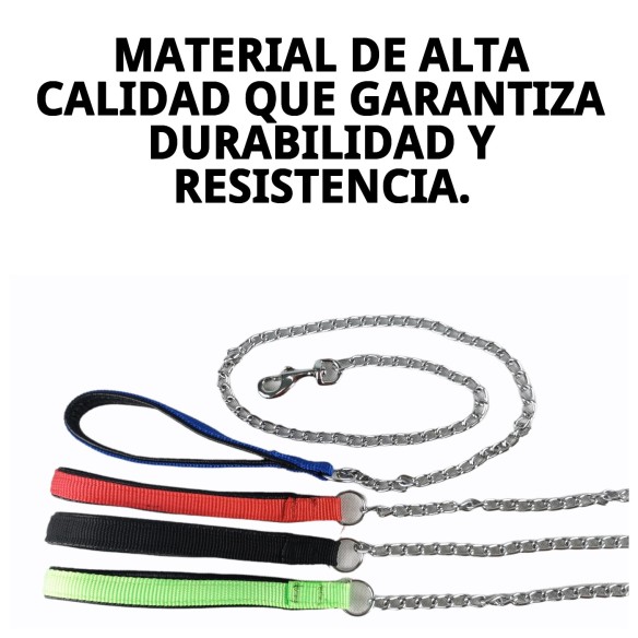 Ramal Cromo E.Nylon Verde 60cm x 4mm para tu Mascota