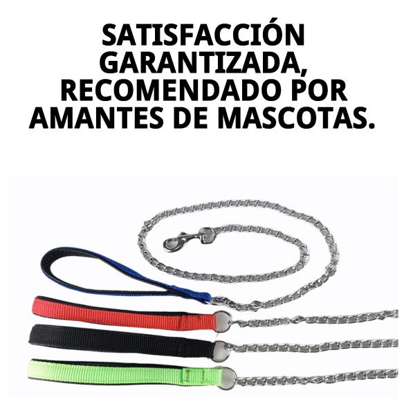 Ramal Cromo E.Nylon Verde 60cm x 4mm para tu Mascota