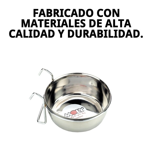 Comedero Multiusos 12cm con Ganchos - Ideal para Mascotas