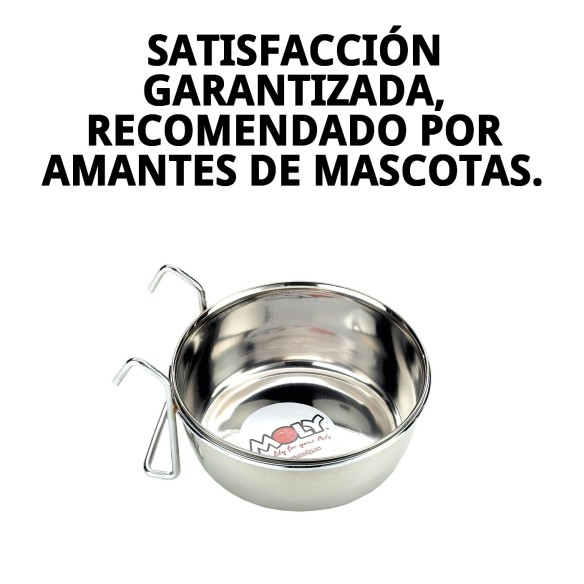 Comedero Multiusos 12cm con Ganchos - Ideal para Mascotas