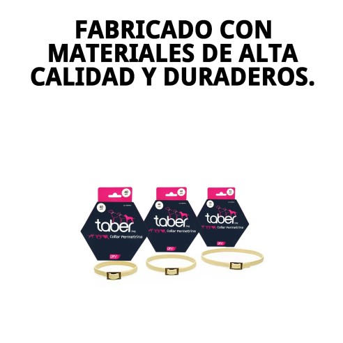 Collar Taber Permetrina 75 cm para perros: protección efectiva